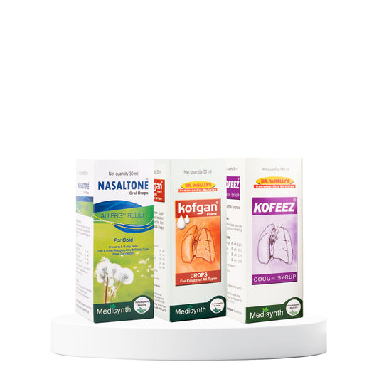 Cough and Cold Care Kit (Nasaltone Oral Drops, Kofgan Drops, & Kofeez Cough Syrup)