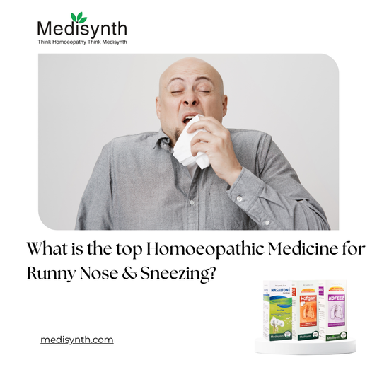 What is the top Homoeopathic Medicine for Runny Nose & Sneezing?