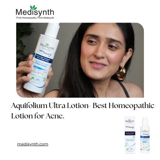 Aquifolium Ultra Lotion- Best Homeopathic Lotion for Acne.