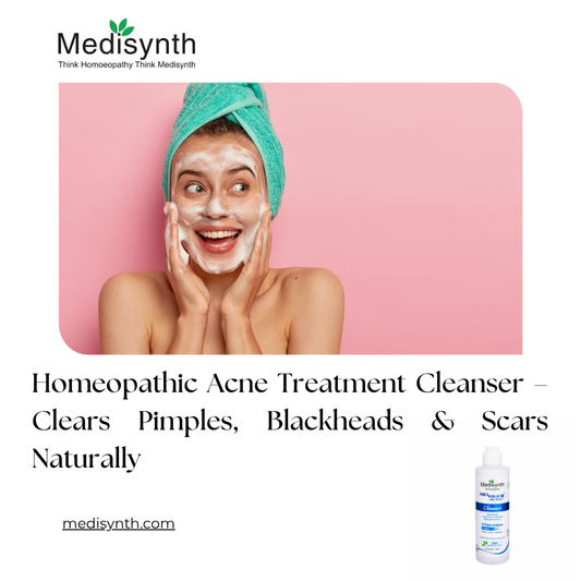 Homeopathic Acne Treatment Cleanser – Clears Pimples, Blackheads Scars Naturally