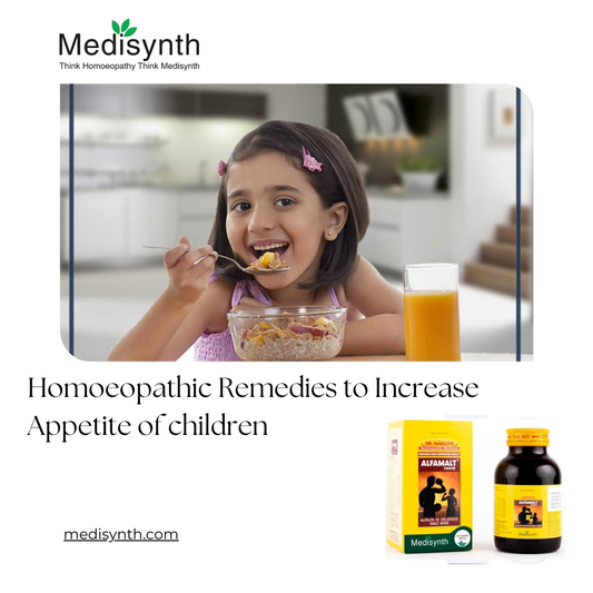 Homoeopathic Remedies to Increase Appetite of children