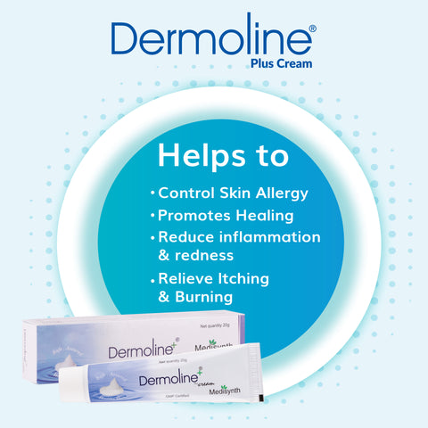 Dermoline Plus Cream (Combo Pack of 2- 20g Each)