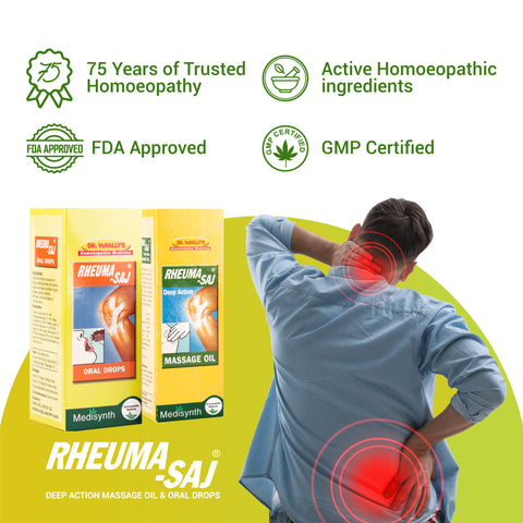 Rheumasaj Combo Pack | Relief for Joint Stiffness, Muscular Pain, and Aches