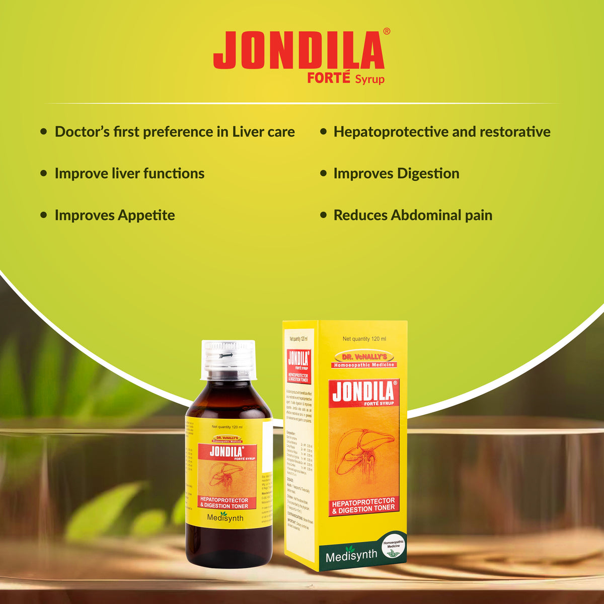 Jondila Forte Syrup | Natural Homoeopathic Tonic for restoration of Hepatic function  and Better Digestion